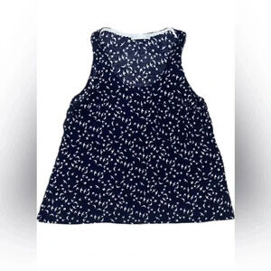 Potter’s pot navy/white bird shirt